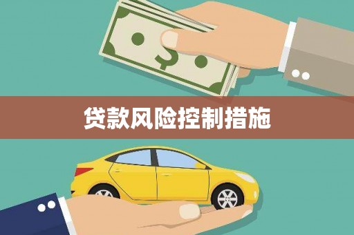 沿滩贷款风险控制措施
