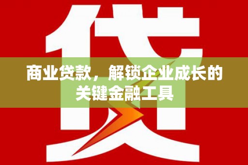 沿滩商业贷款，解锁企业成长的关键金融工具