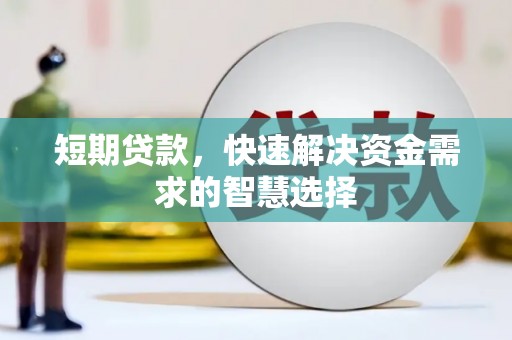 沿滩短期贷款，快速解决资金需求的智慧选择