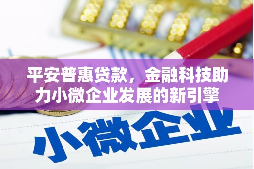 沿滩平安普惠贷款，金融科技助力小微企业发展的新引擎