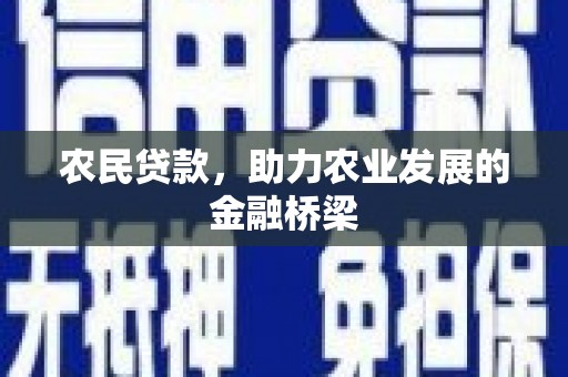 沿滩农民贷款，助力农业发展的金融桥梁