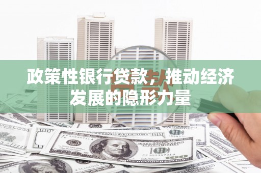 沿滩政策性银行贷款，推动经济发展的隐形力量