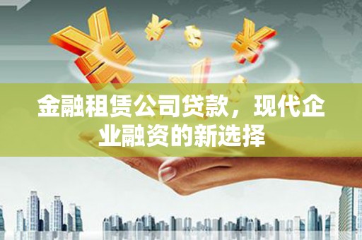 沿滩金融租赁公司贷款，现代企业融资的新选择
