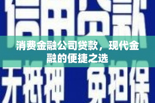沿滩消费金融公司贷款，现代金融的便捷之选