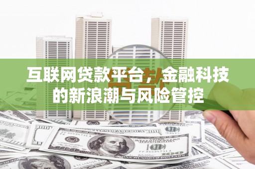 沿滩互联网贷款平台，金融科技的新浪潮与风险管控