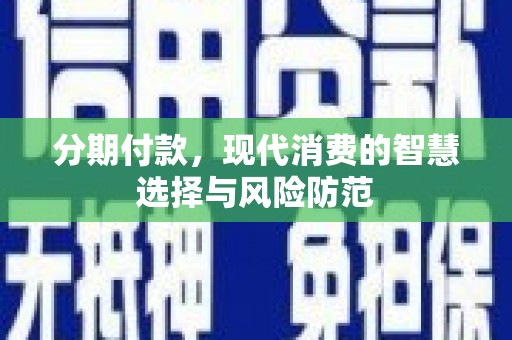 沿滩分期付款，现代消费的智慧选择与风险防范