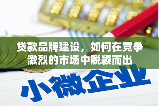 沿滩贷款品牌建设，如何在竞争激烈的市场中脱颖而出