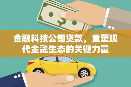 沿滩金融科技公司贷款，重塑现代金融生态的关键力量