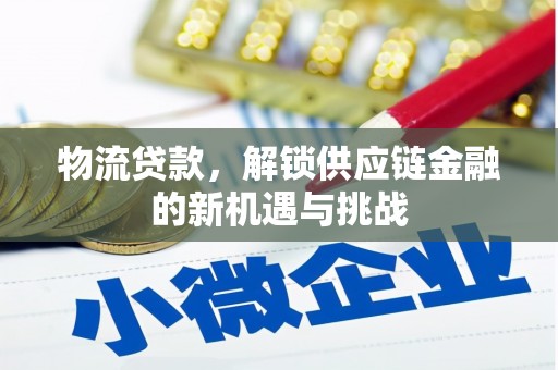 沿滩物流贷款，解锁供应链金融的新机遇与挑战