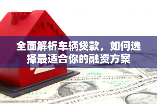 沿滩全面解析车辆贷款，如何选择最适合你的融资方案
