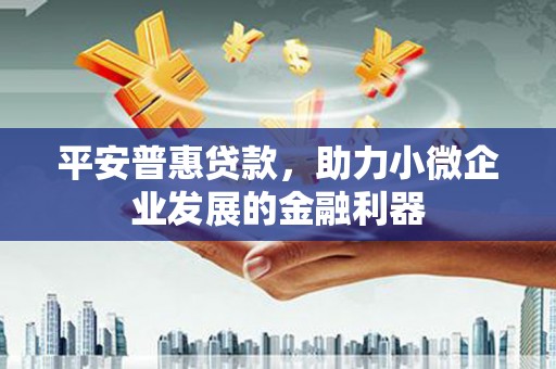 沿滩平安普惠贷款，助力小微企业发展的金融利器