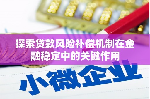 沿滩探索贷款风险补偿机制在金融稳定中的关键作用