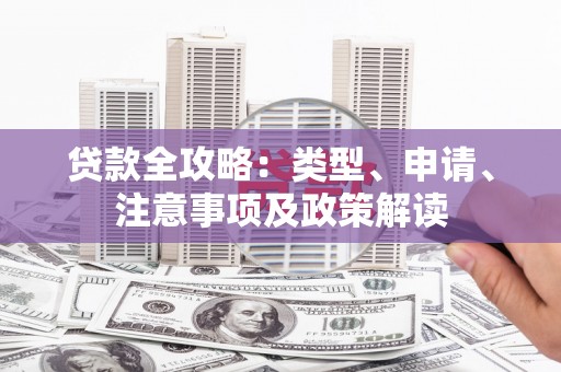 沿滩贷款全攻略：类型、申请、注意事项及政策解读